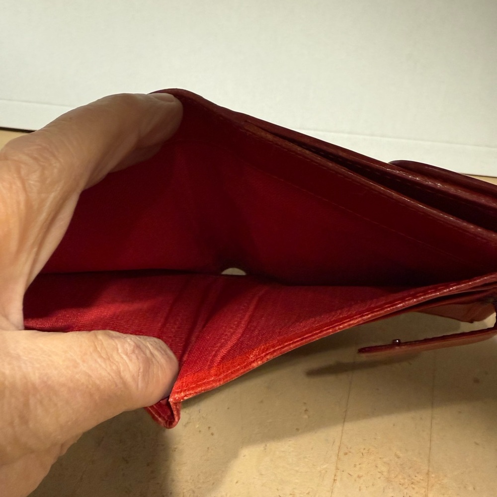 Fendi Red and Leopard Print Wallet - Picture 6 of 6